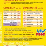 Programme du Nationnal 2009