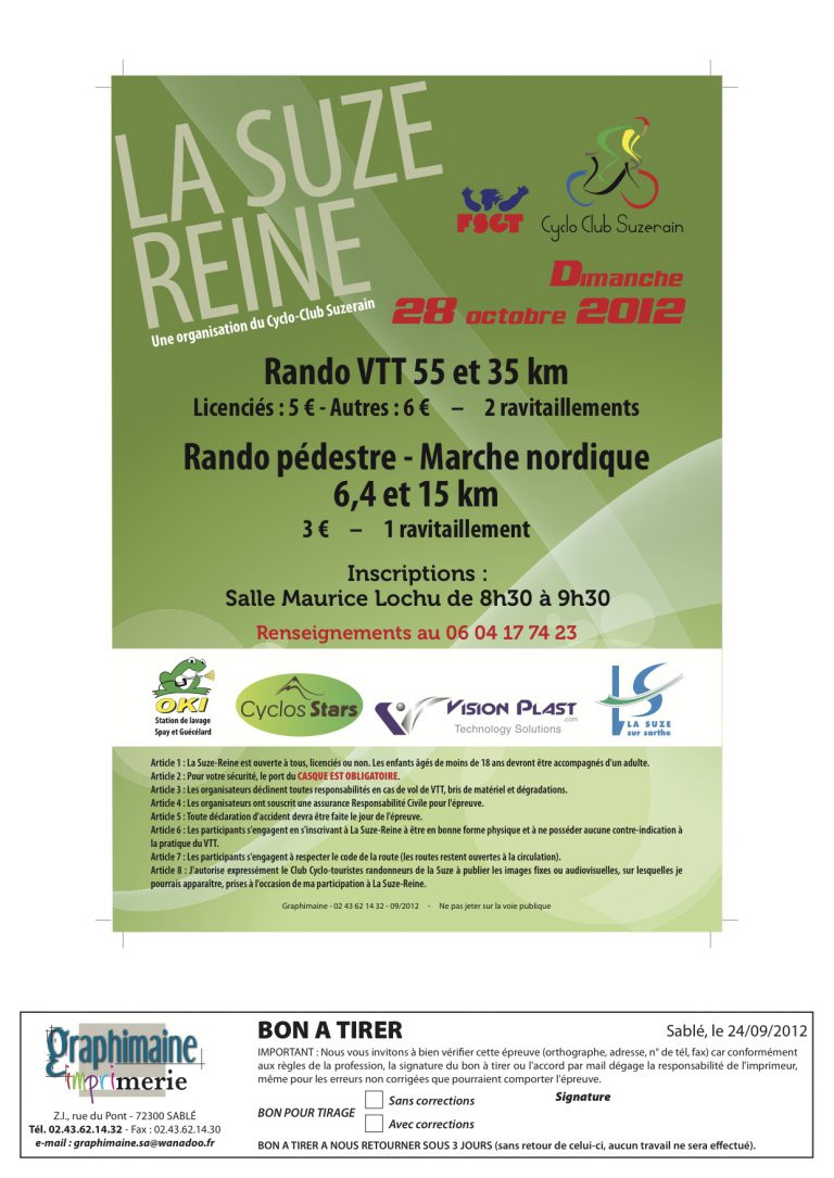 VTT LA SUZE 28 OCTOBRE