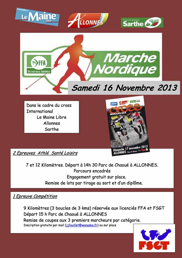 MARCHE NORDIQUE ALLONNES LE 16/11