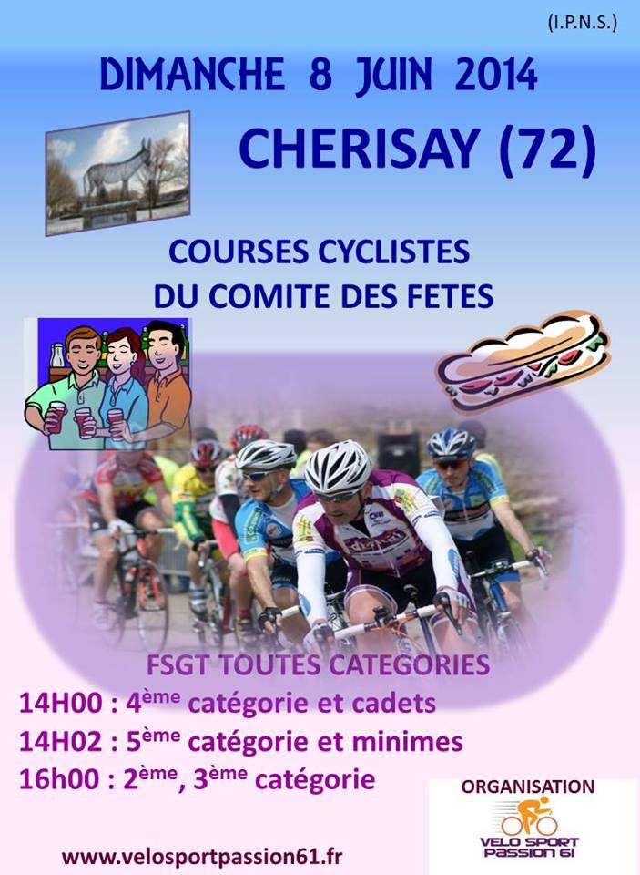 CHERISAY LE 8 JUIN ANNONCE