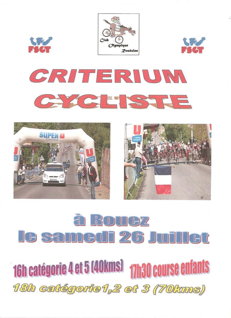 ROUEZ SAMEDI 26 JUILLET